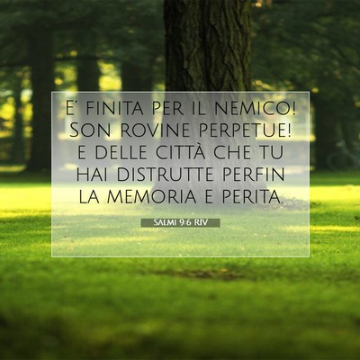 Salmi 9:6 Versetto della Bibbia Spiegato