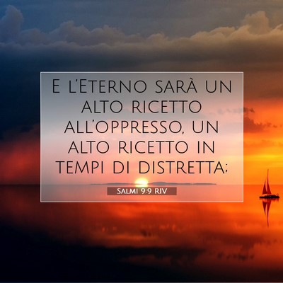 Salmi 9:9 RIV Immagine del Versetto della Bibbia