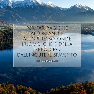 Salmi 10:18 Versetto della Bibbia Spiegato