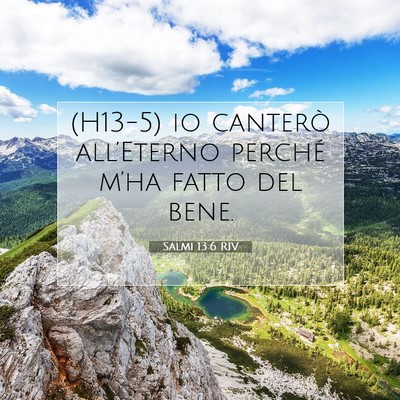 Salmi 13:6 Versetto della Bibbia Spiegato