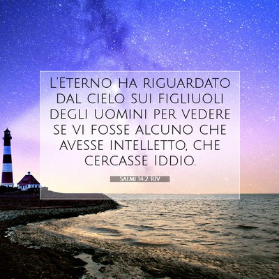 Salmi 14:2 RIV Immagine del Versetto della Bibbia