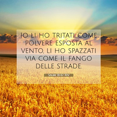 Salmi 18:42 RIV Immagine del Versetto della Bibbia