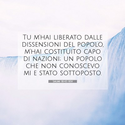 Salmi 18:43 Versetto della Bibbia Spiegato