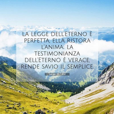 Salmi 19:7 RIV Immagine del Versetto della Bibbia