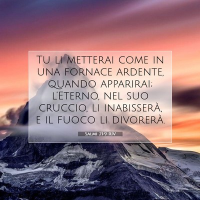 Salmi 21:9 Versetto della Bibbia Spiegato