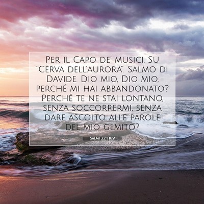 Salmi 22:1 RIV Immagine del Versetto della Bibbia