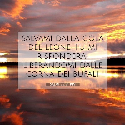 Salmi 22:21 Versetto della Bibbia Spiegato
