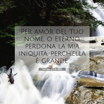 Salmi 25:11 RIV Immagine del Versetto della Bibbia