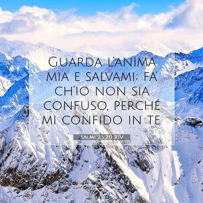 Salmi 25:20 RIV Immagine del Versetto della Bibbia