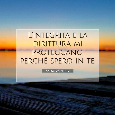 Salmi 25:21 RIV Immagine del Versetto della Bibbia