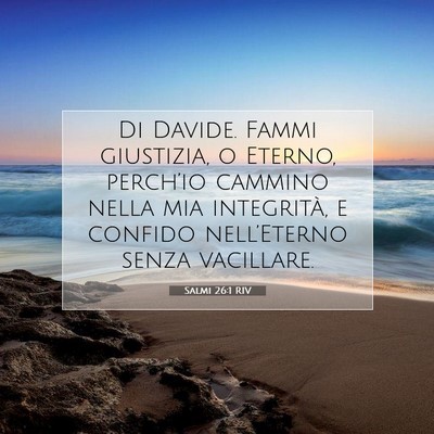 Salmi 26:1 Versetto della Bibbia Spiegato