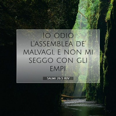 Salmi 26:5 Versetto della Bibbia Spiegato