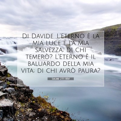 Salmi 27:1 RIV Immagine del Versetto della Bibbia