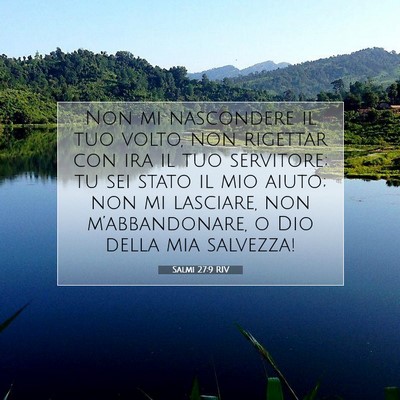 Salmi 27:9 RIV Immagine del Versetto della Bibbia