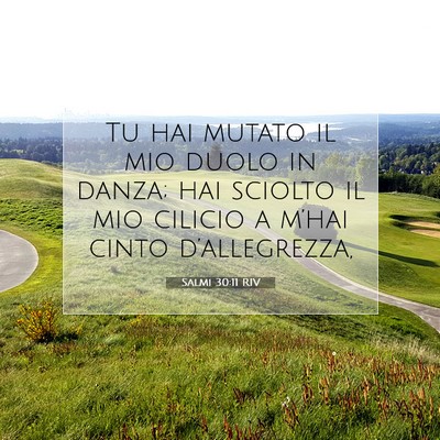 Salmi 30:11 Versetto della Bibbia Spiegato