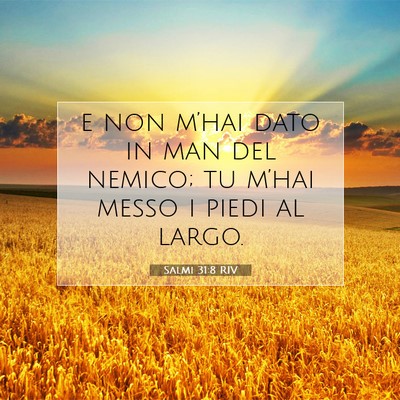 Salmi 31:8 Versetto della Bibbia Spiegato