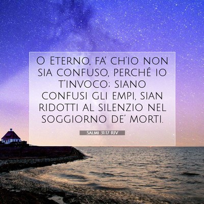 Salmi 31:17 Versetto della Bibbia Spiegato