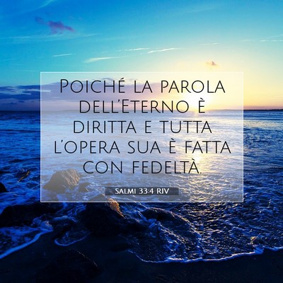 Salmi 33:4 Versetto della Bibbia Spiegato