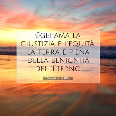 Salmi 33:5 Versetto della Bibbia Spiegato