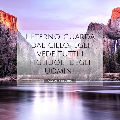 Salmi 33:13 Versetto della Bibbia Spiegato