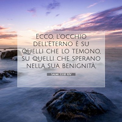 Salmi 33:18 RIV Immagine del Versetto della Bibbia