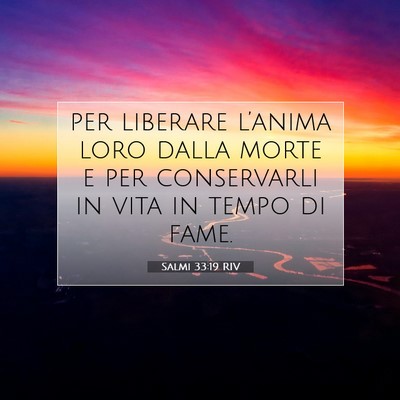 Salmi 33:19 Versetto della Bibbia Spiegato