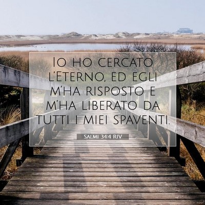 Salmi 34:4 RIV Immagine del Versetto della Bibbia