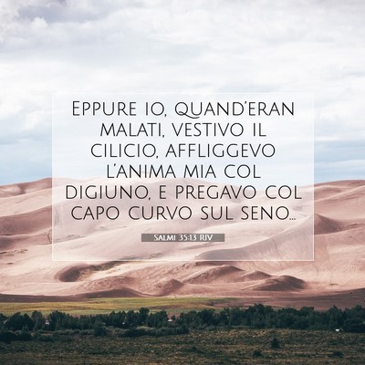 Salmi 35:13 Versetto della Bibbia Spiegato