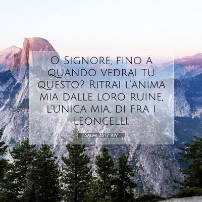 Salmi 35:17 RIV Immagine del Versetto della Bibbia