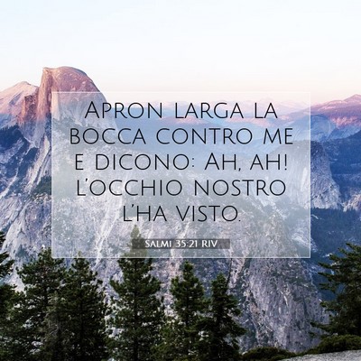 Salmi 35:21 Versetto della Bibbia Spiegato