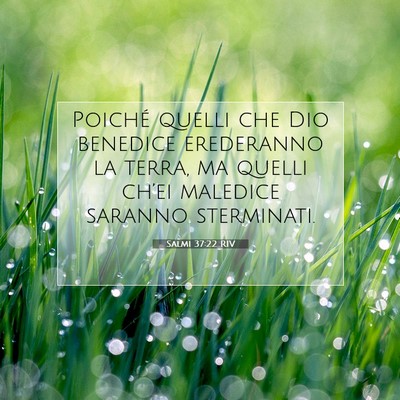 Salmi 37:22 Versetto della Bibbia Spiegato
