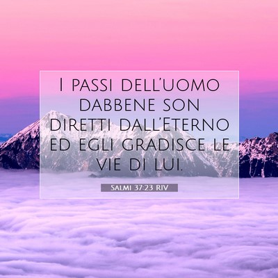 Salmi 37:23 RIV Immagine del Versetto della Bibbia