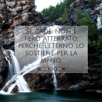 Salmi 37:24 RIV Immagine del Versetto della Bibbia