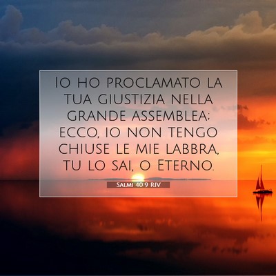 Salmi 40:9 RIV Immagine del Versetto della Bibbia