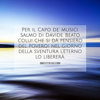 Salmi 41:1 RIV Immagine del Versetto della Bibbia
