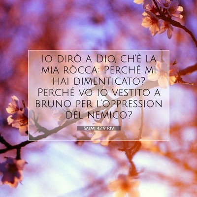 Salmi 42:9 RIV Immagine del Versetto della Bibbia
