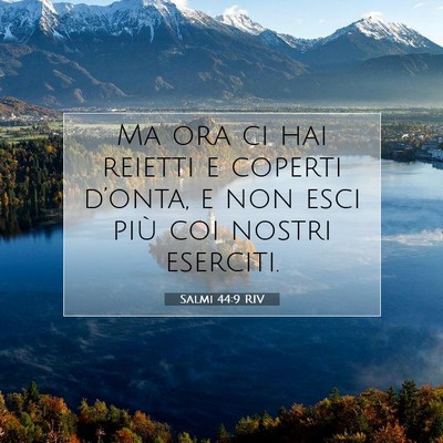 Salmi 44:9 RIV Immagine del Versetto della Bibbia
