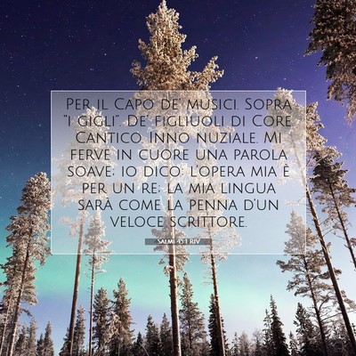 Salmi 45:1 RIV Immagine del Versetto della Bibbia