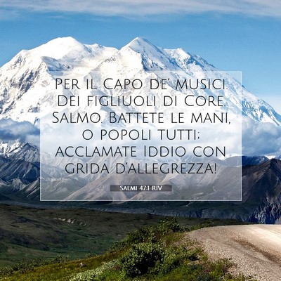 Salmi 47:1 RIV Immagine del Versetto della Bibbia
