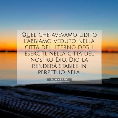 Salmi 48:8 Versetto della Bibbia Spiegato