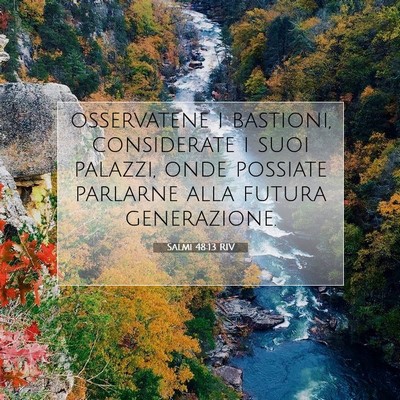 Salmi 48:13 RIV Immagine del Versetto della Bibbia