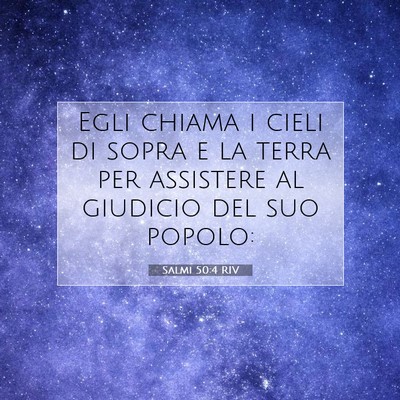 Salmi 50:4 RIV Immagine del Versetto della Bibbia