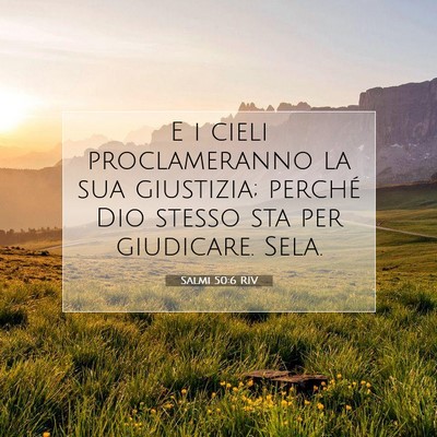 Salmi 50:6 RIV Immagine del Versetto della Bibbia