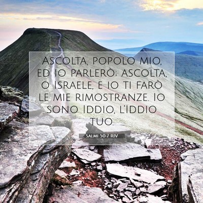 Salmi 50:7 RIV Immagine del Versetto della Bibbia