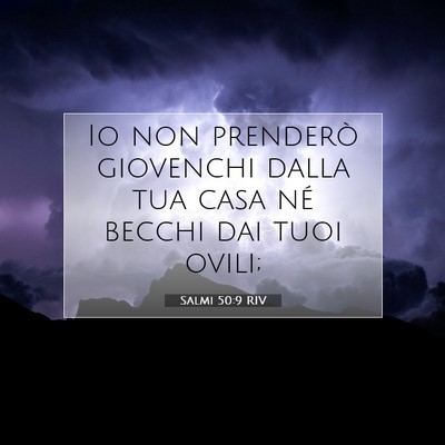 Salmi 50:9 RIV Immagine del Versetto della Bibbia