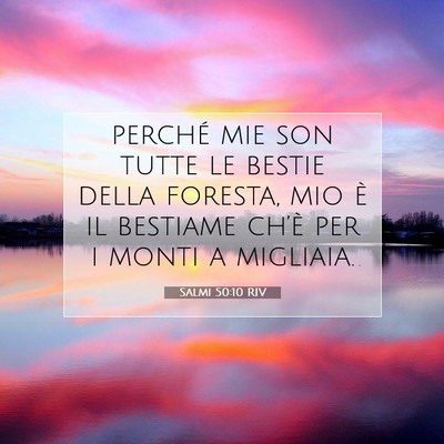 Salmi 50:10 Versetto della Bibbia Spiegato