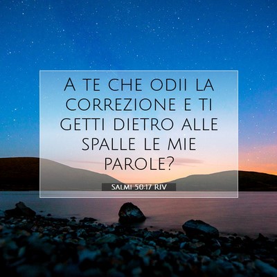 Salmi 50:17 Versetto della Bibbia Spiegato