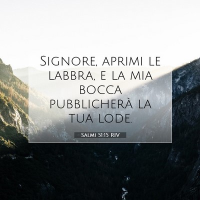 Salmi 51:15 RIV Immagine del Versetto della Bibbia