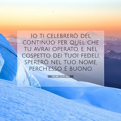Salmi 52:9 RIV Immagine del Versetto della Bibbia