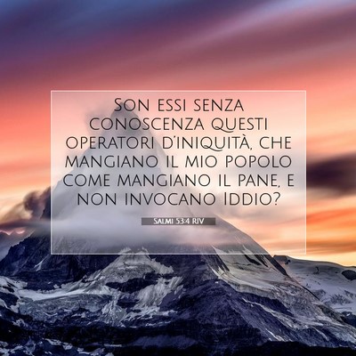Salmi 53:4 Versetto della Bibbia Spiegato